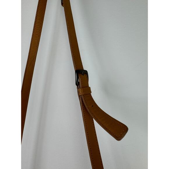 Vintage COACH Handbag Tan Leather Inner Pocket Magnetic Top Handle Crossbody Bag - Picture 10 of 15